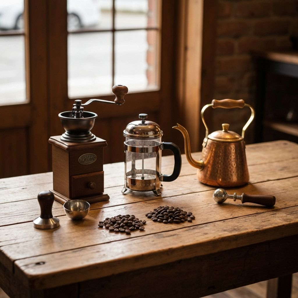 Coffee brewing setup